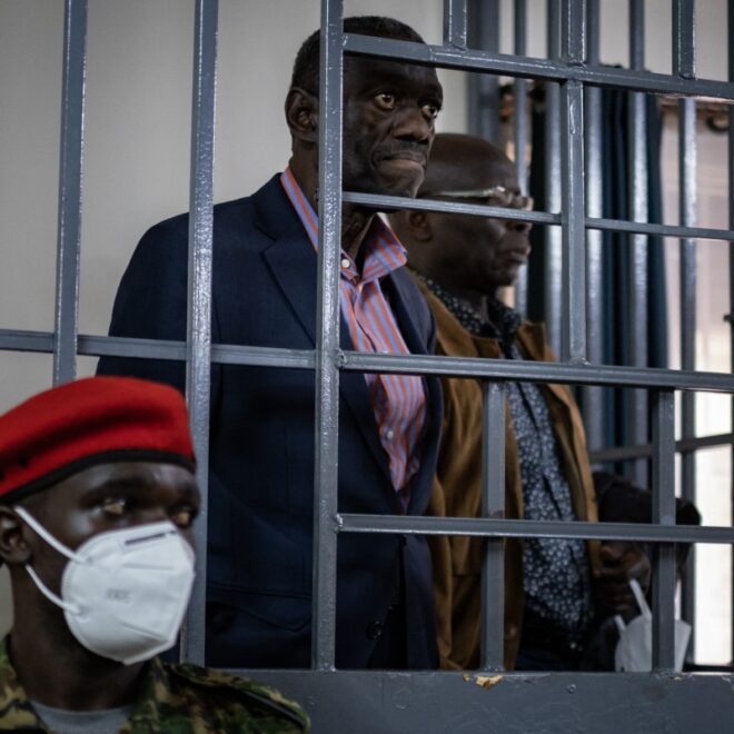 Detained Ugandan opposition veteran briefly hospitalised