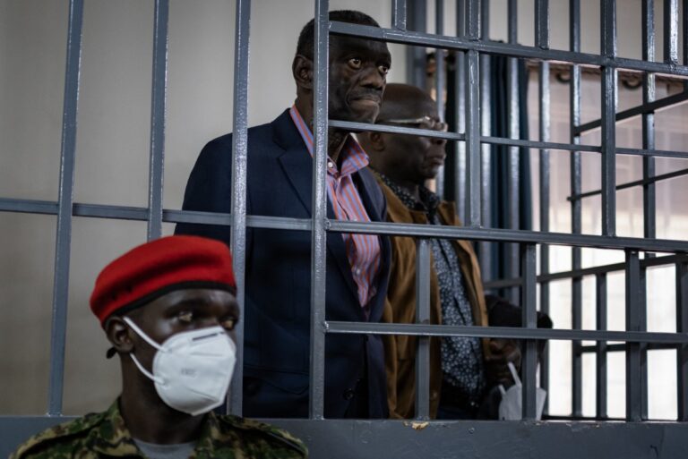 Detained Ugandan opposition veteran briefly hospitalised