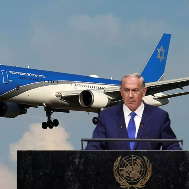 Netanyahu’s plane takes unusual route to UN summit