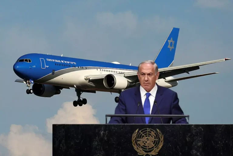 Netanyahu’s plane takes unusual route to UN summit