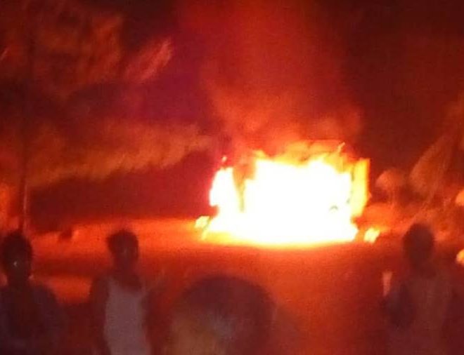 Goods destroyed as fire guts shops at Alaba market in Lagos