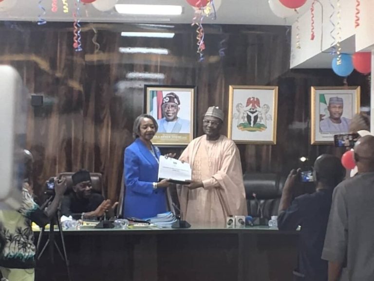 JUST IN: New acting INEC chair takes over as Yakubu bows out