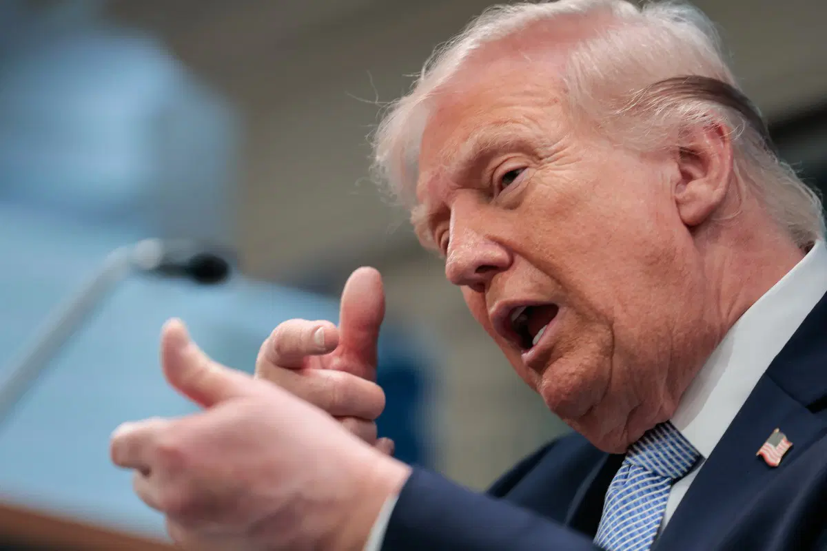 AFP 20260406 A6W29T6 v7 MidRes UsPresidentDonaldTrumpHoldsPresserAmidIranWar