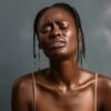 studio shot of african woman dynamic emotional gestures ai generative free photo